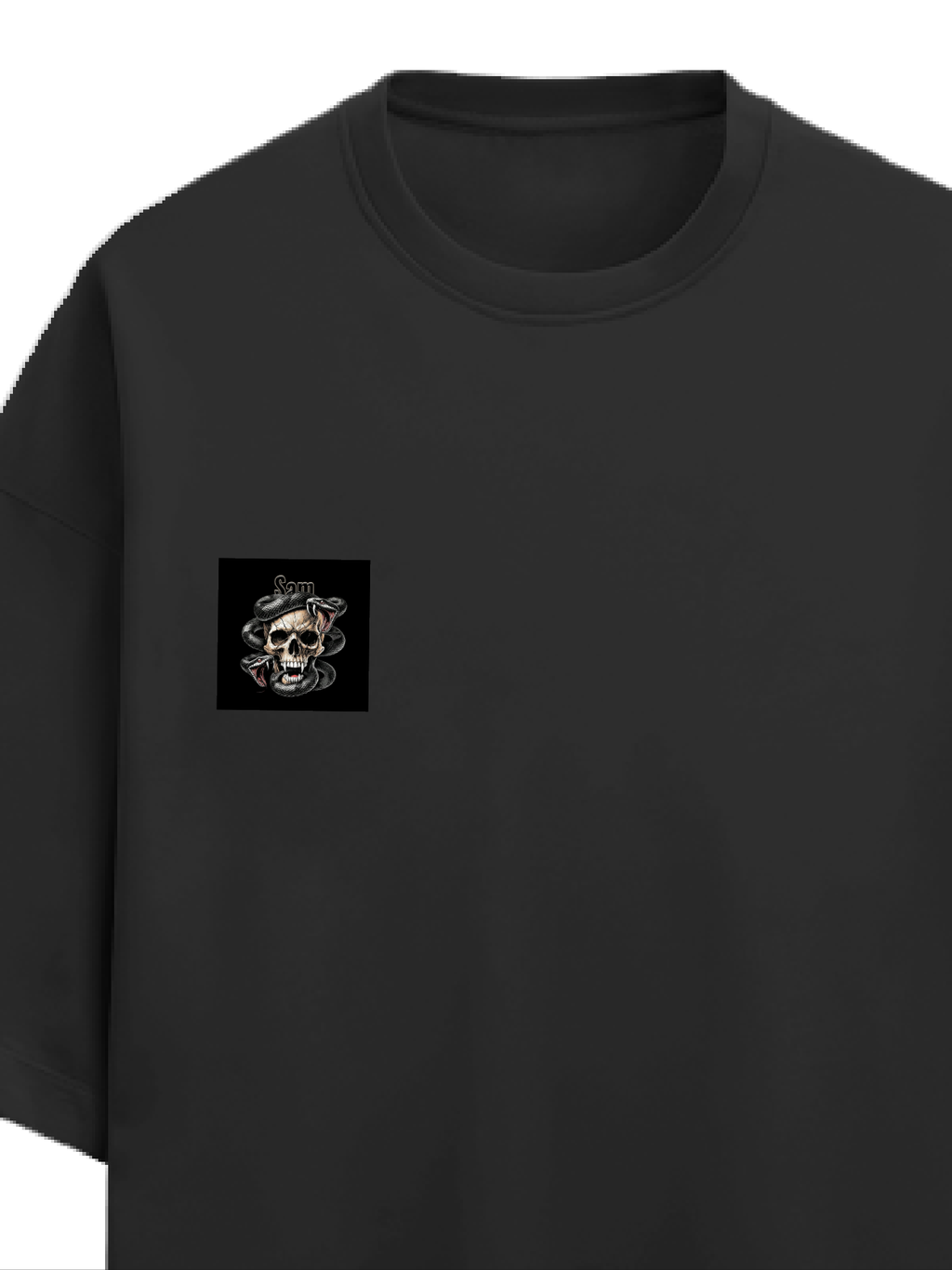 Personalized Edgy T-Shirt with Custom Name - Terry Oversized Tee Dtf T-Shirt
