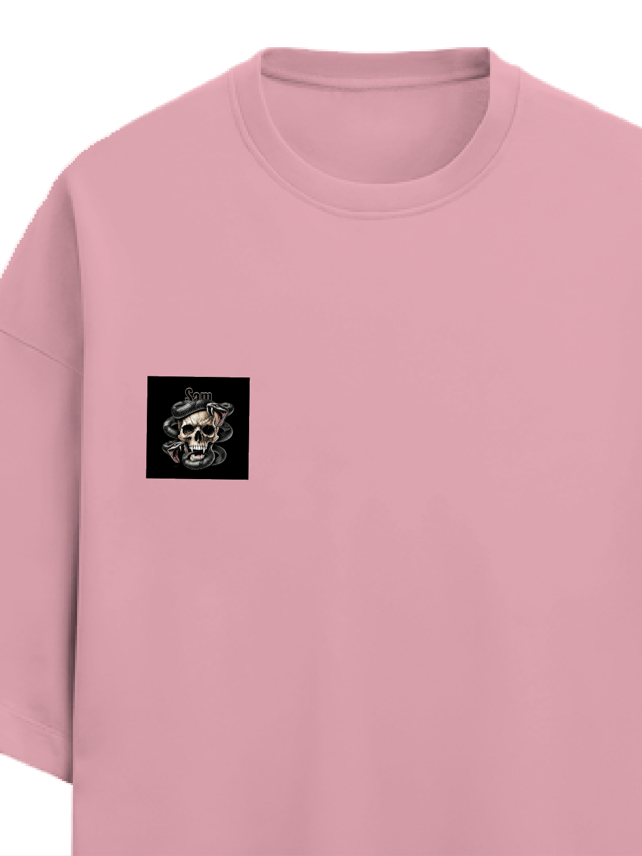 Personalized Edgy T-Shirt with Custom Name - Terry Oversized Tee Dtf T-Shirt