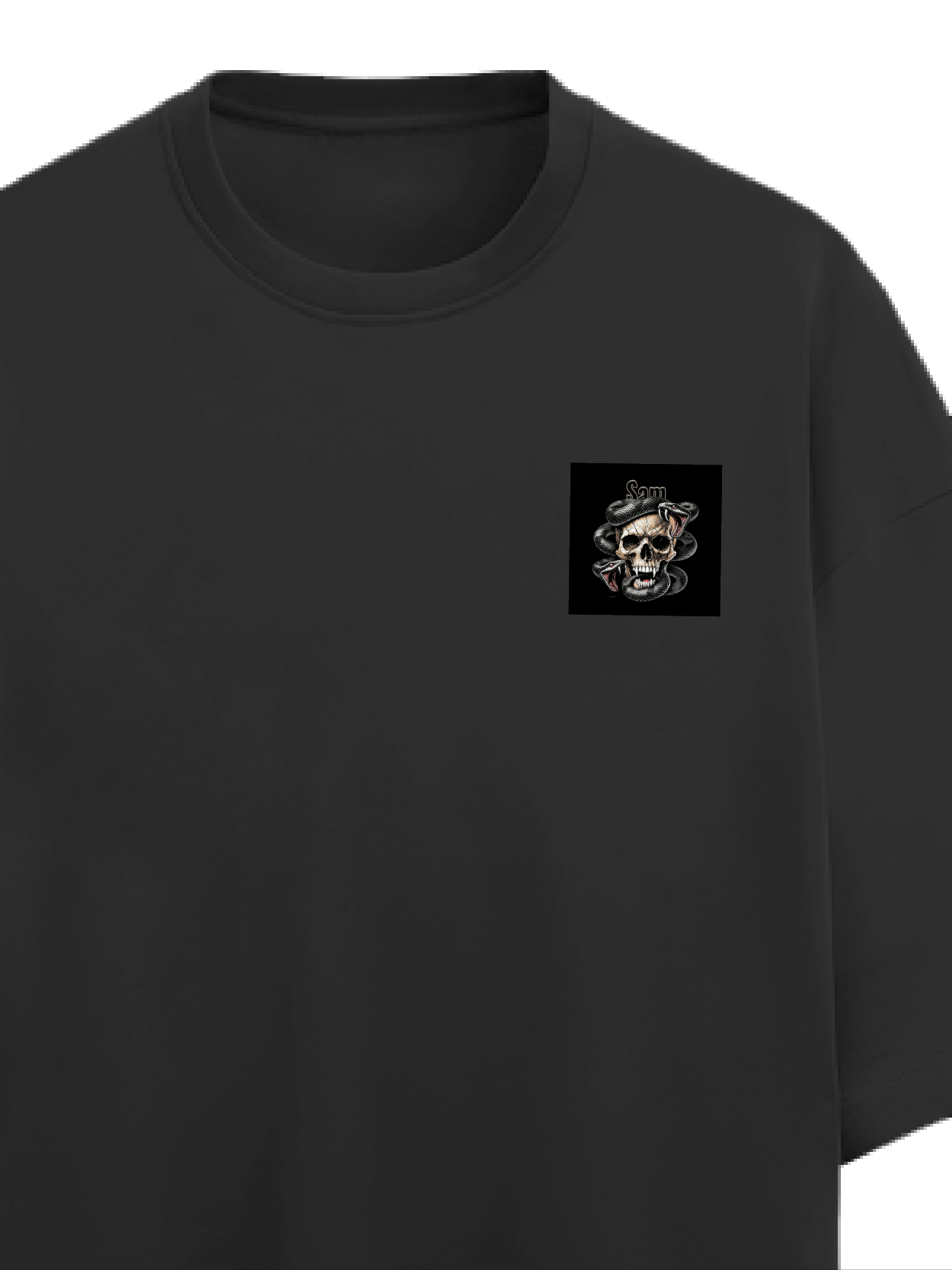 Personalized Edgy T-Shirt with Custom Name - Terry Oversized Tee Dtf T-Shirt