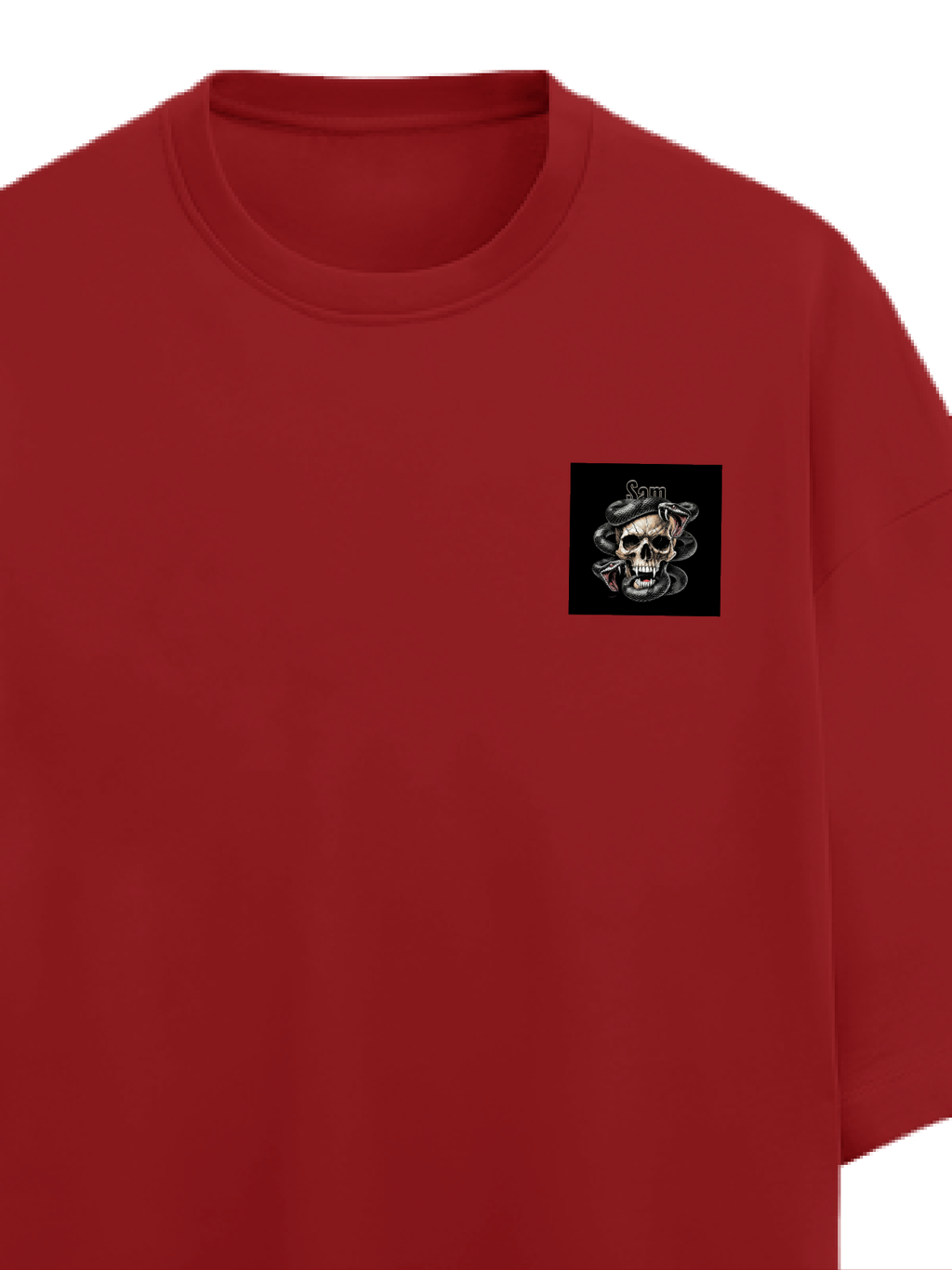 Personalized Edgy T-Shirt with Custom Name - Terry Oversized Tee Dtf T-Shirt