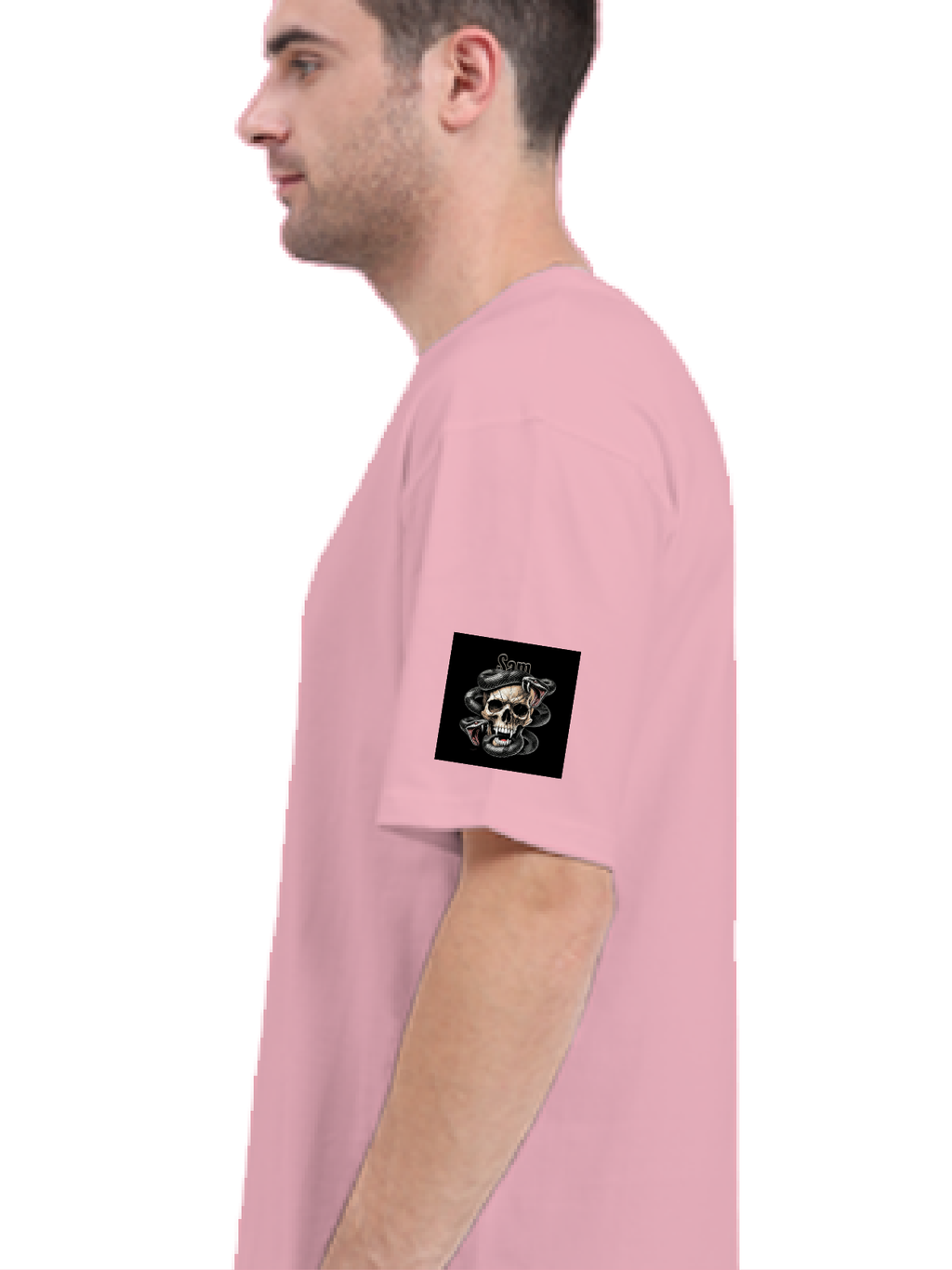 Personalized Edgy T-Shirt with Custom Name - Terry Oversized Tee Dtf T-Shirt