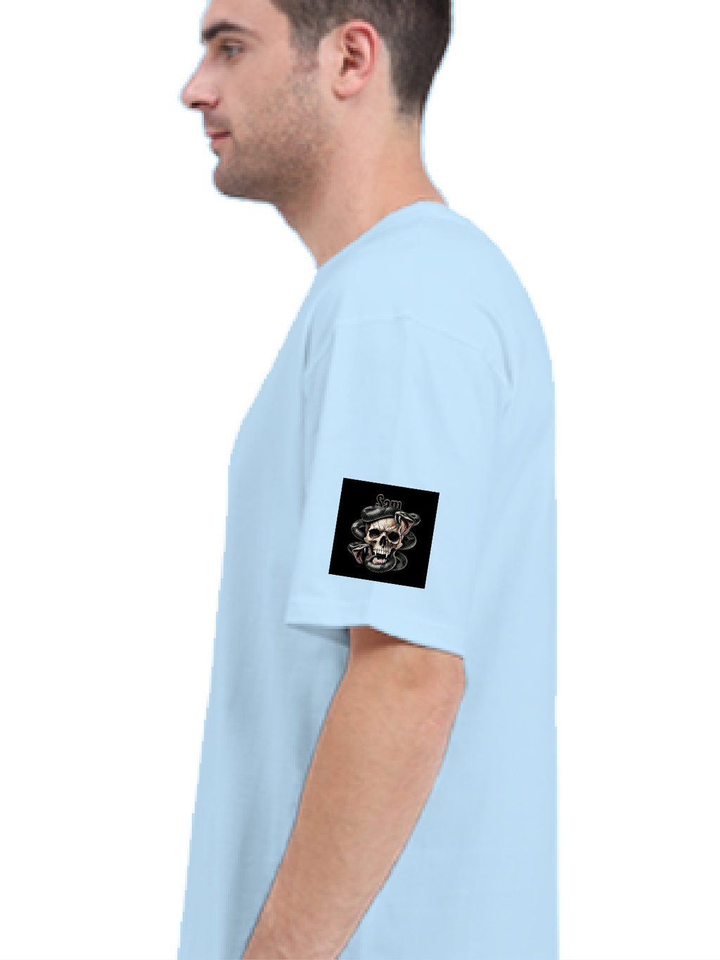 Personalized Edgy T-Shirt with Custom Name - Terry Oversized Tee Embroidery T-Shirt