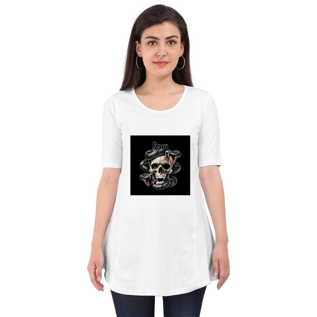 Personalized Edgy T-Shirt with Custom Name - Female Maternity Dress Dtf T-Shirt