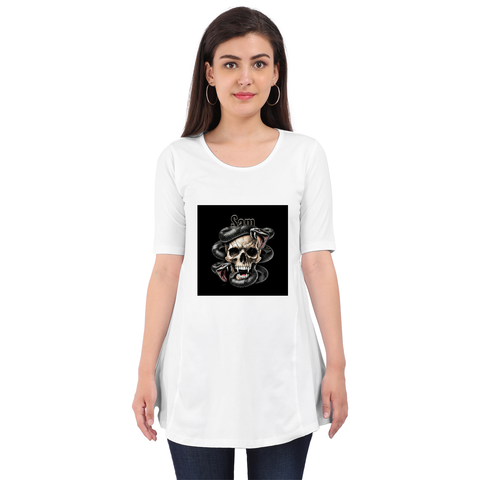 Personalized Edgy T-Shirt with Custom Name - Female Maternity Dress Dtf T-Shirt