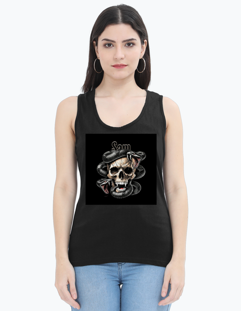 Personalized Edgy Female Womens Tank Top Dtf with Custom Name
