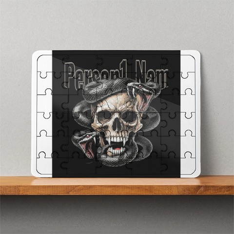 Personalized Dark Art MDF Wooden Puzzles Accessories with Custom Name