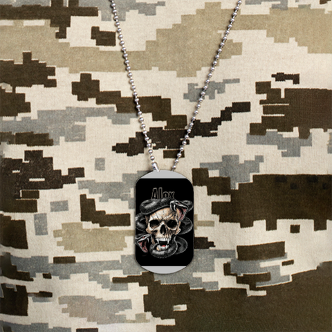 Personalized Dark Art Accessory with Custom Name - Dog Tag Accessories Accessory