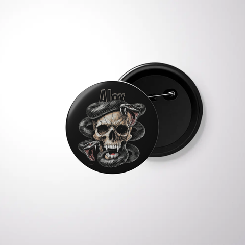 Personalized Dark Art Accessory with Custom Name - Black Badge Accessories Accessory