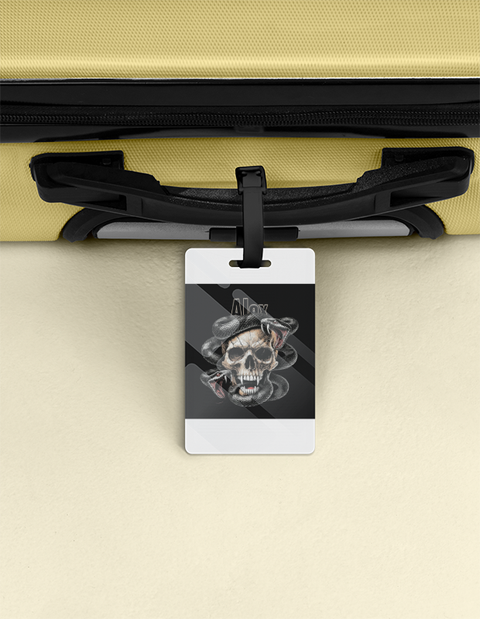 Personalized Dark Art Accessory with Custom Name - Luggage Tag Accessories Accessory