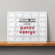 Personalized Typographic MDF Wooden Puzzles Accessories with Custom Name
