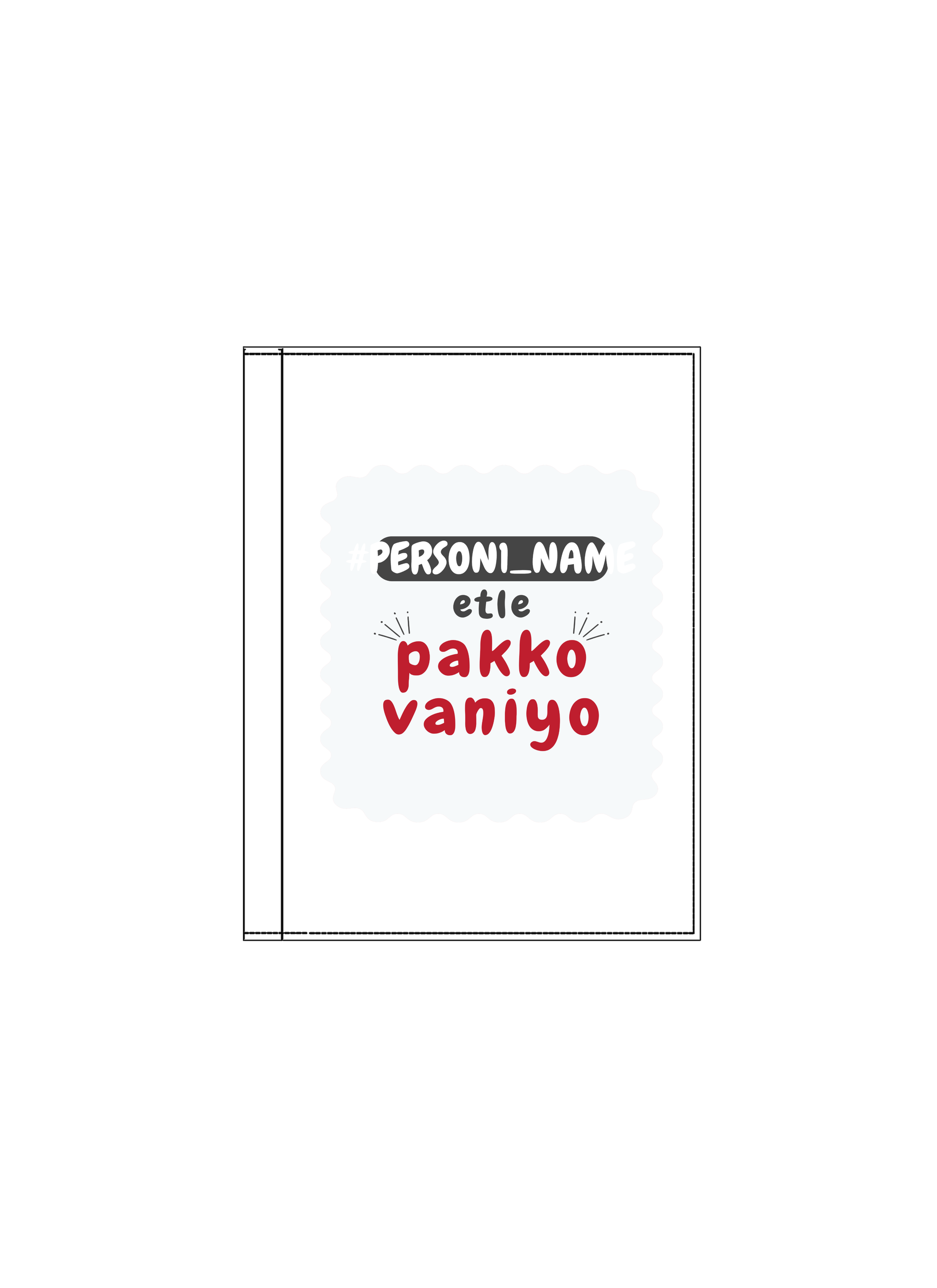 Personalized Typographic Notebook Accessories with Custom Name