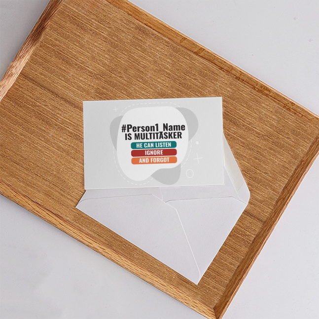 Personalized Humorous Accessory with Custom Name - Postcards Accessories Accessory