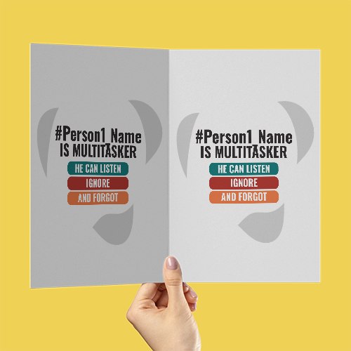 Personalized Humorous Accessory with Custom Name - Greeting Cards Accessories Accessory