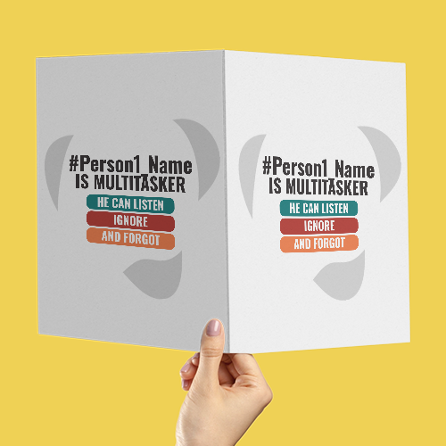 Personalized Humorous Accessory with Custom Name - Greeting Cards Accessories Accessory