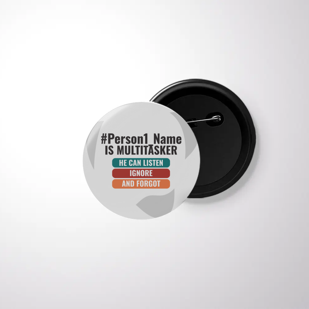 Personalized Humorous Accessory with Custom Name - Black Badge Accessories Accessory