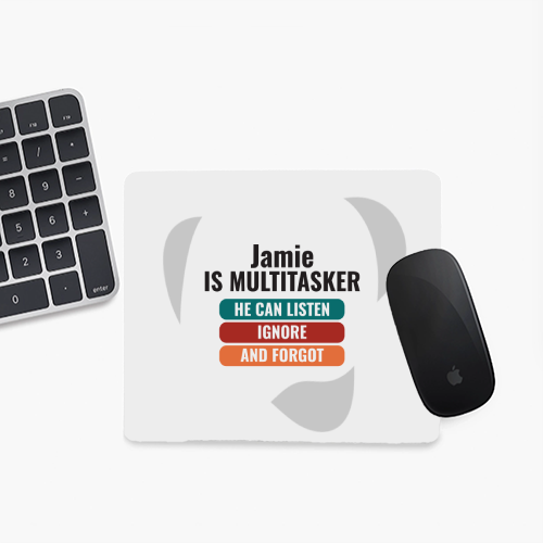 Personalized Humorous Mouse Pad Accessories with Custom Name