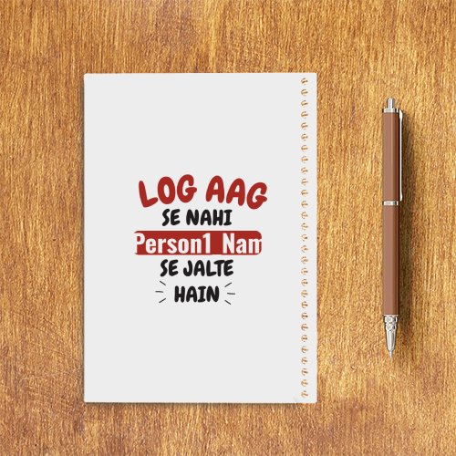 Personalized Bold Sketchbook Accessories with Custom Name