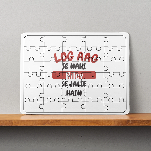 Personalized Bold MDF Wooden Puzzles Accessories with Custom Name