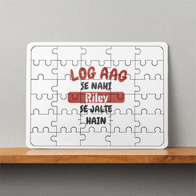 Personalized Bold MDF Wooden Puzzles Accessories with Custom Name