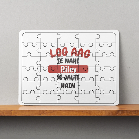 Personalized Bold MDF Wooden Puzzles Accessories with Custom Name