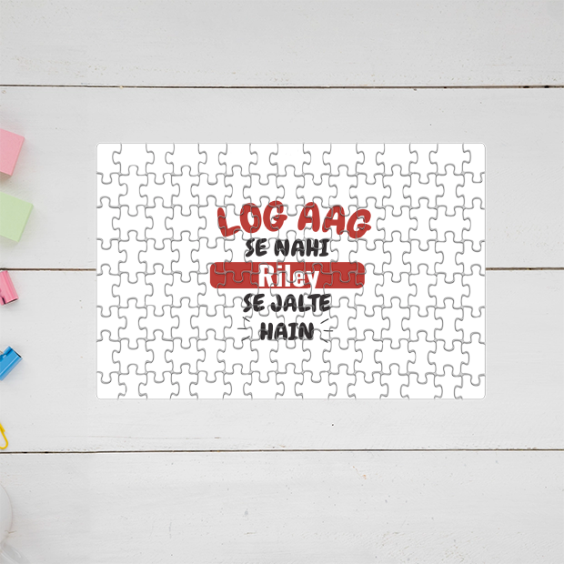 Personalized Bold MDF Wooden Puzzles Accessories with Custom Name