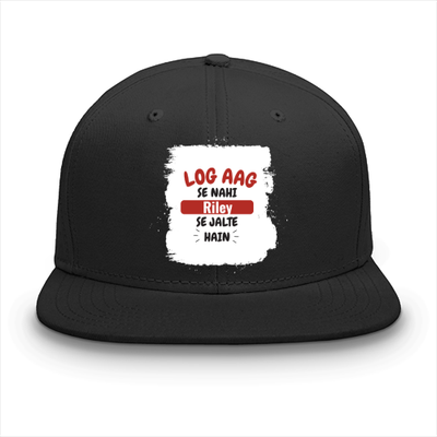 Personalized Bold Classic Snapback Cap Dtg with Custom Name