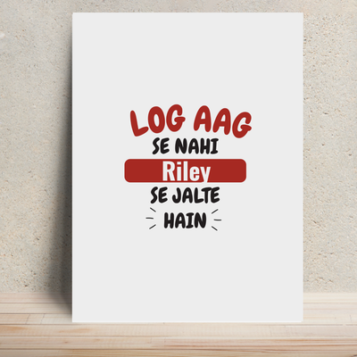 Personalized Bold Metal Posters Accessories with Custom Name