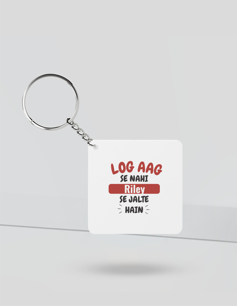 Personalized Bold Keychain Accessories with Custom Name