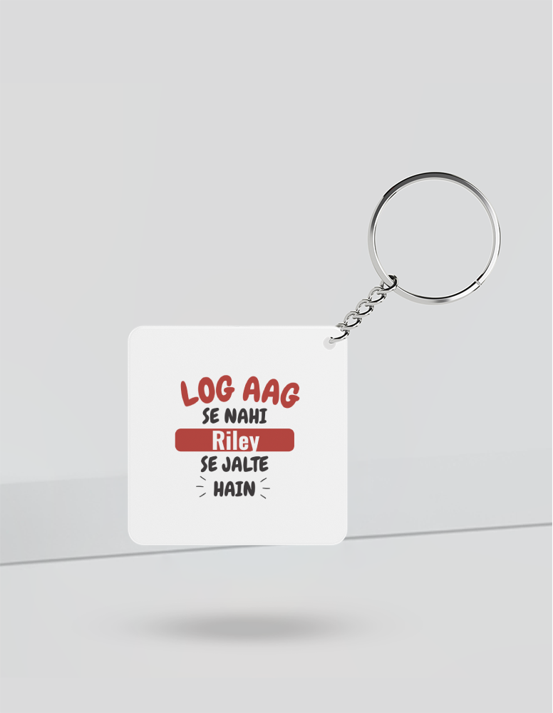 Personalized Bold Keychain Accessories with Custom Name