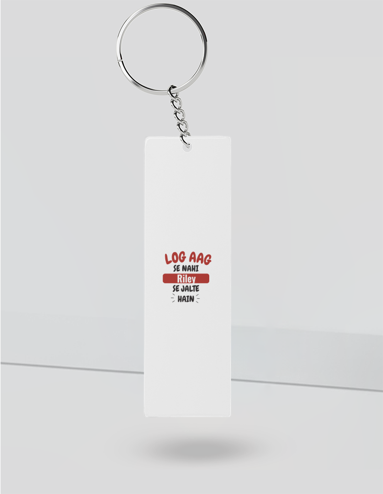 Personalized Bold Keychain Accessories with Custom Name