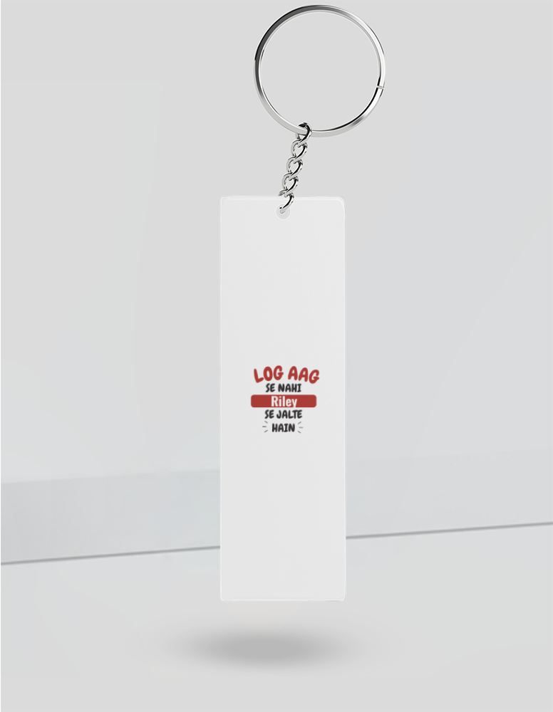 Personalized Bold Keychain Accessories with Custom Name