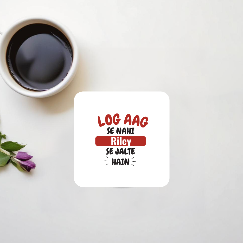 Personalized Bold Acrylic Coaster Accessories with Custom Name