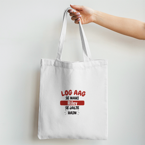 Personalized Bold Tote Bag Non Zipper Printing,embroidery with Custom Name
