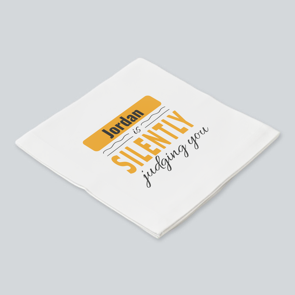 Personalized Playful Accessory with Custom Name - Cloth Napkin Accessories Accessory