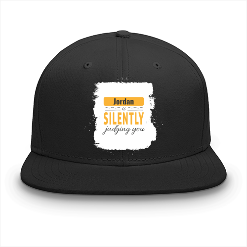 Personalized Playful Classic Snapback Cap Dtg with Custom Name