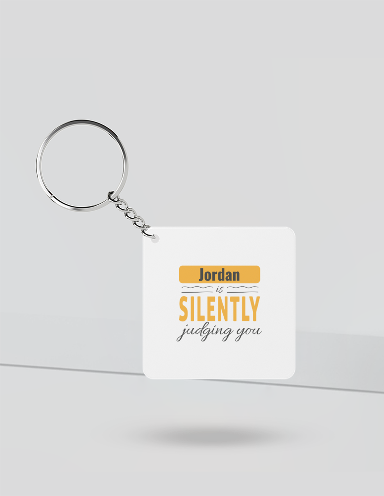 Personalized Playful Keychain Accessories with Custom Name