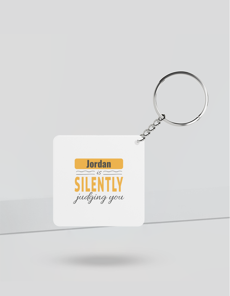 Personalized Playful Keychain Accessories with Custom Name