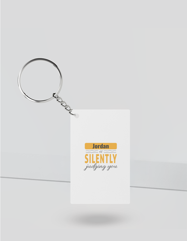 Personalized Playful Keychain Accessories with Custom Name