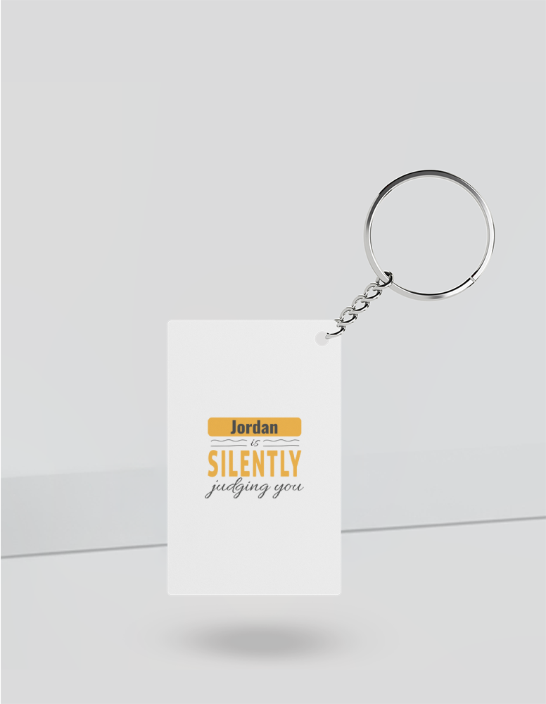 Personalized Playful Keychain Accessories with Custom Name