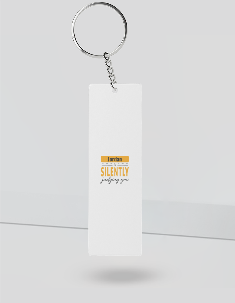 Personalized Playful Keychain Accessories with Custom Name
