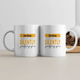 Personalized Playful White Coffee Mug Accessories with Custom Name