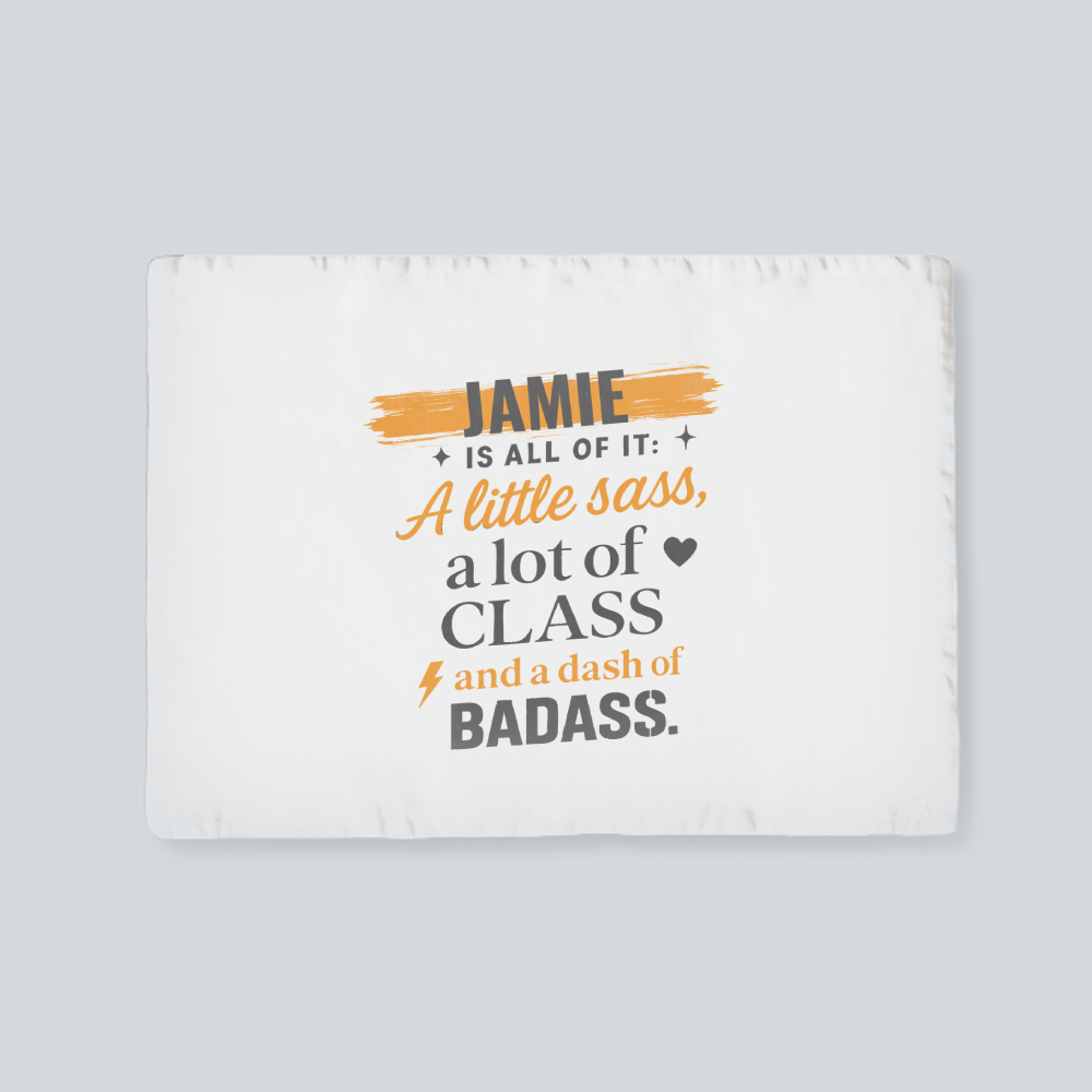 Personalized Typographic Accessory with Custom Name - Placemat Accessories Accessory