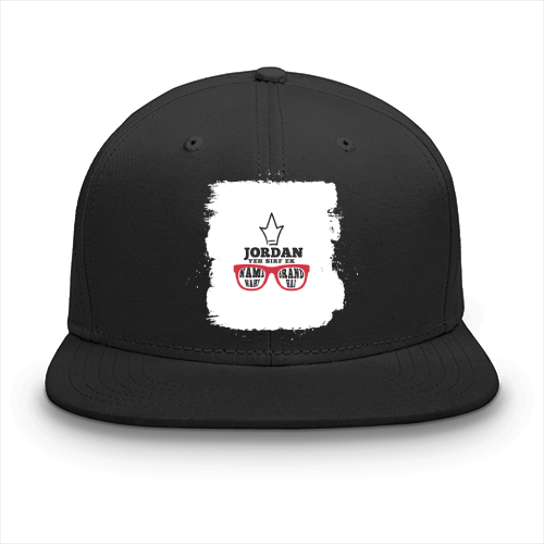Personalized Grunge Classic Snapback Cap Embroidery with Custom Name