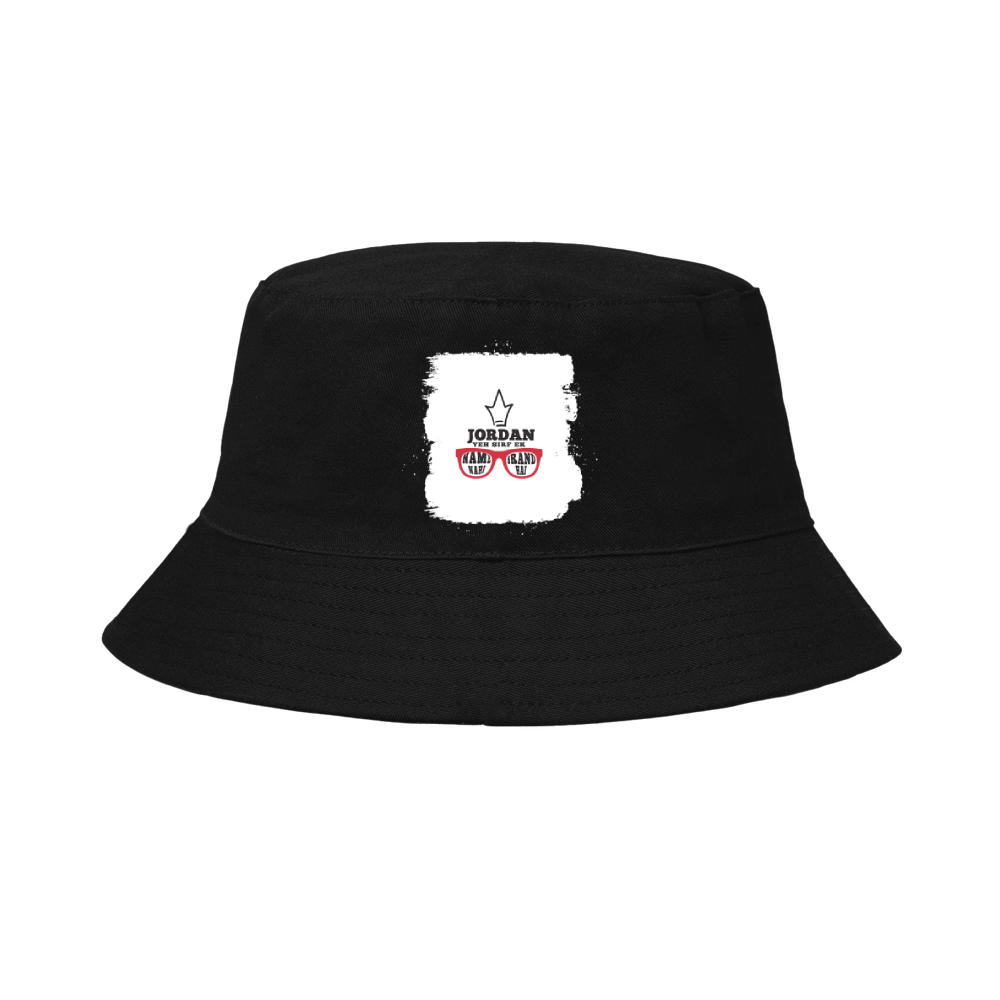 Personalized Grunge Classic Bucket Hat Embroidery with Custom Name