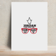 Personalized Grunge Metal Posters Accessories with Custom Name