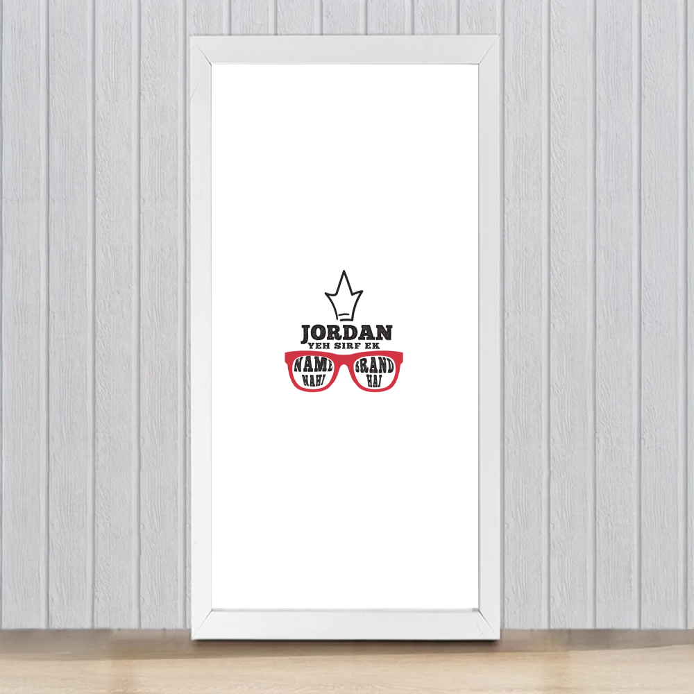 Personalized Grunge Framed Poster Dtg with Custom Name