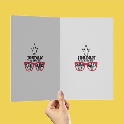 Personalized Grunge Accessory with Custom Name - Greeting Cards Accessories Accessory