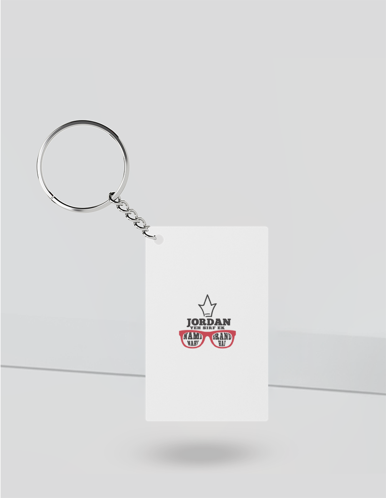Personalized Grunge Keychain Accessories with Custom Name
