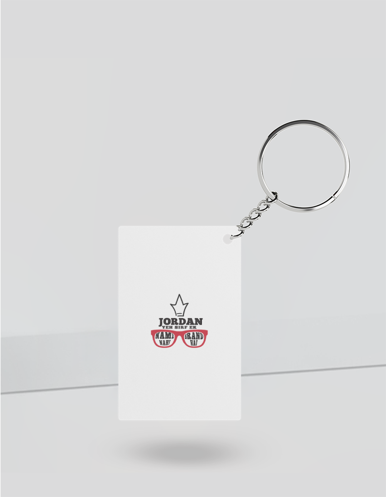Personalized Grunge Keychain Accessories with Custom Name