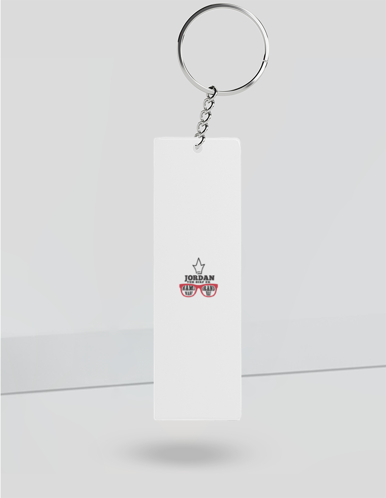 Personalized Grunge Keychain Accessories with Custom Name